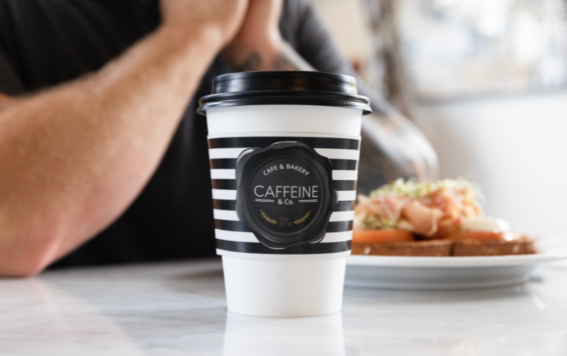 Caffeine & Co coffee cup