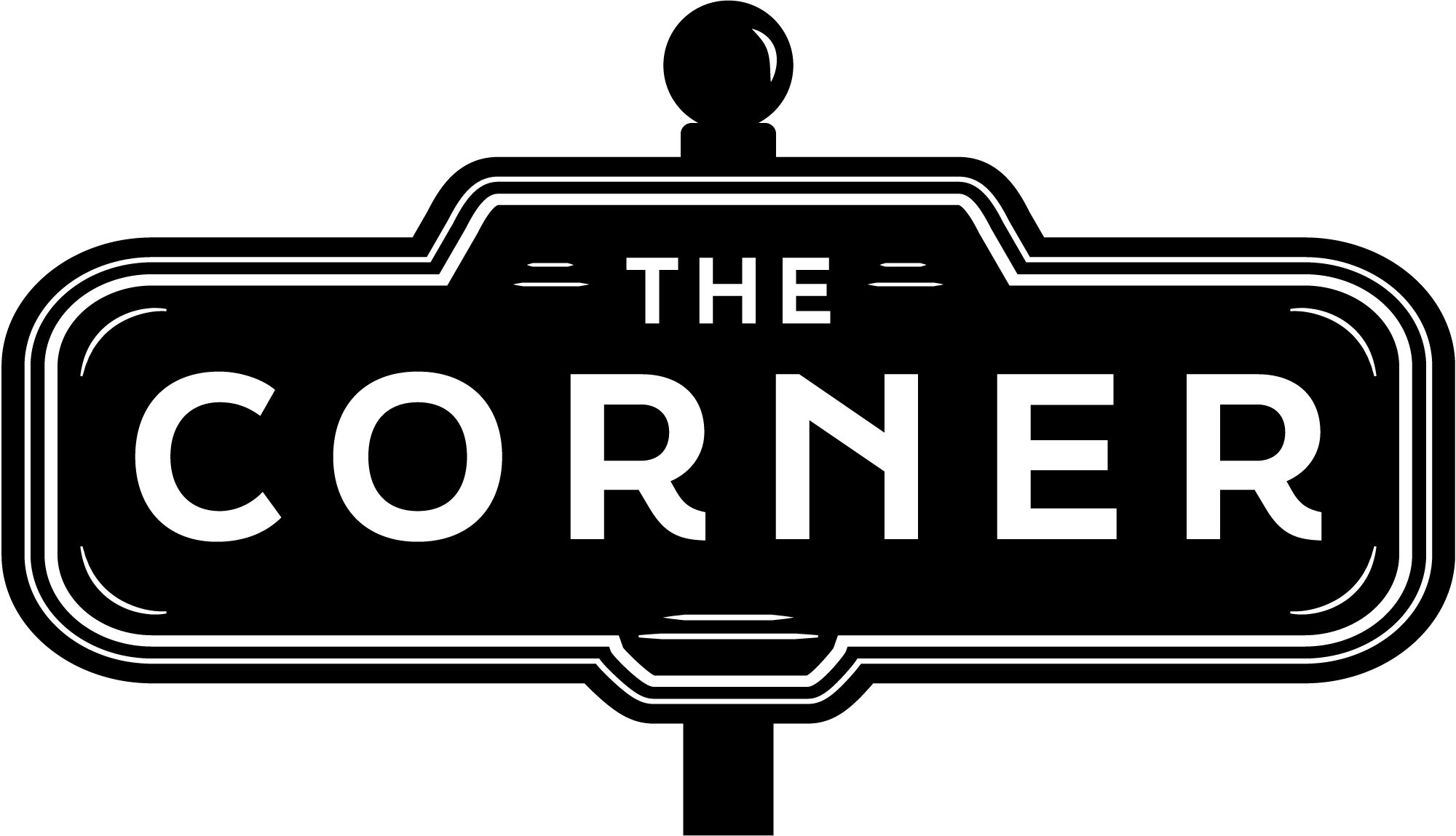 The corner logo