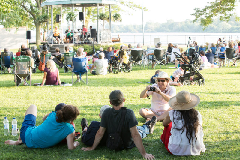 WSO crowd in navy yard park