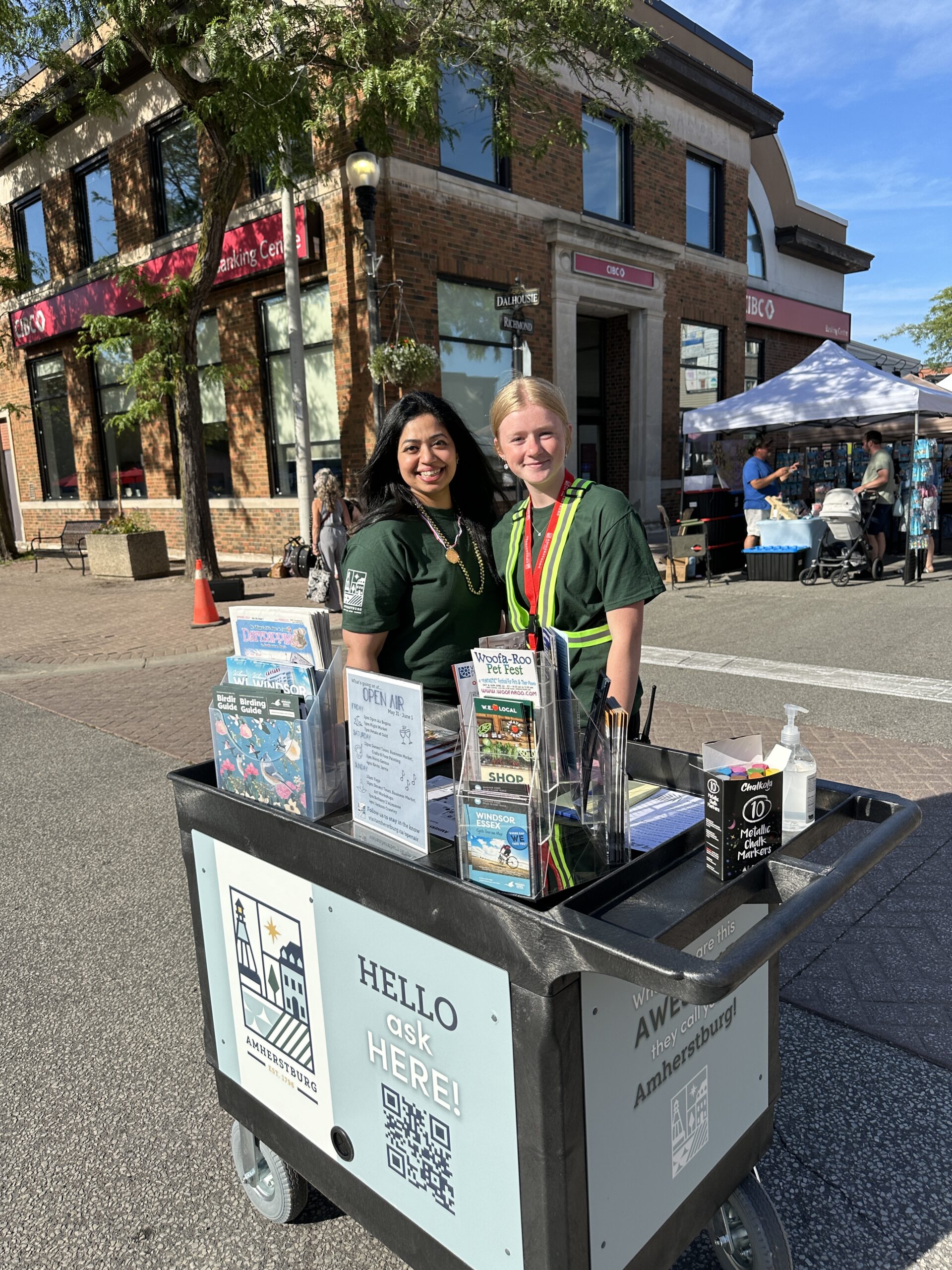 Open Air visitor information cart