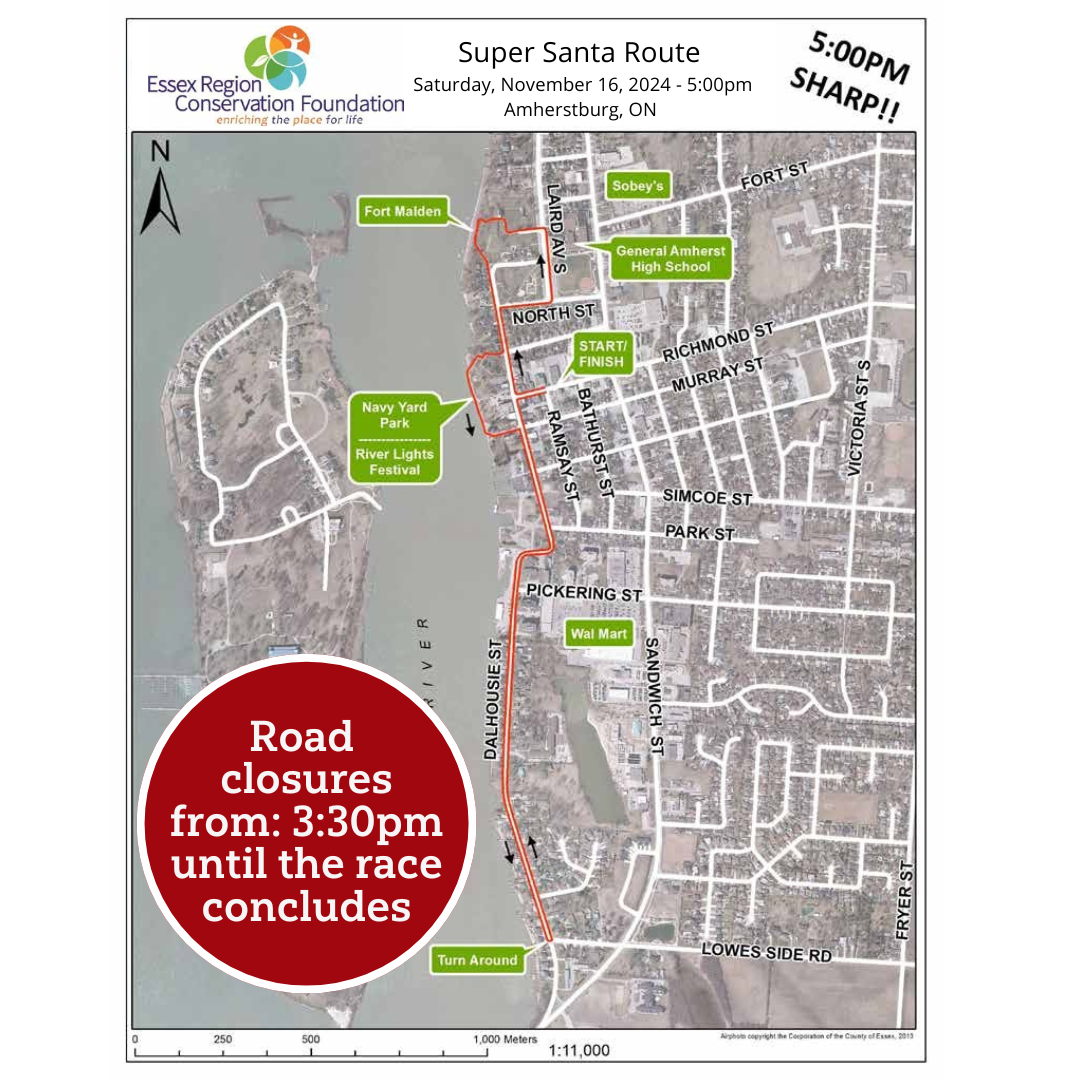 Santa Run Map 2024