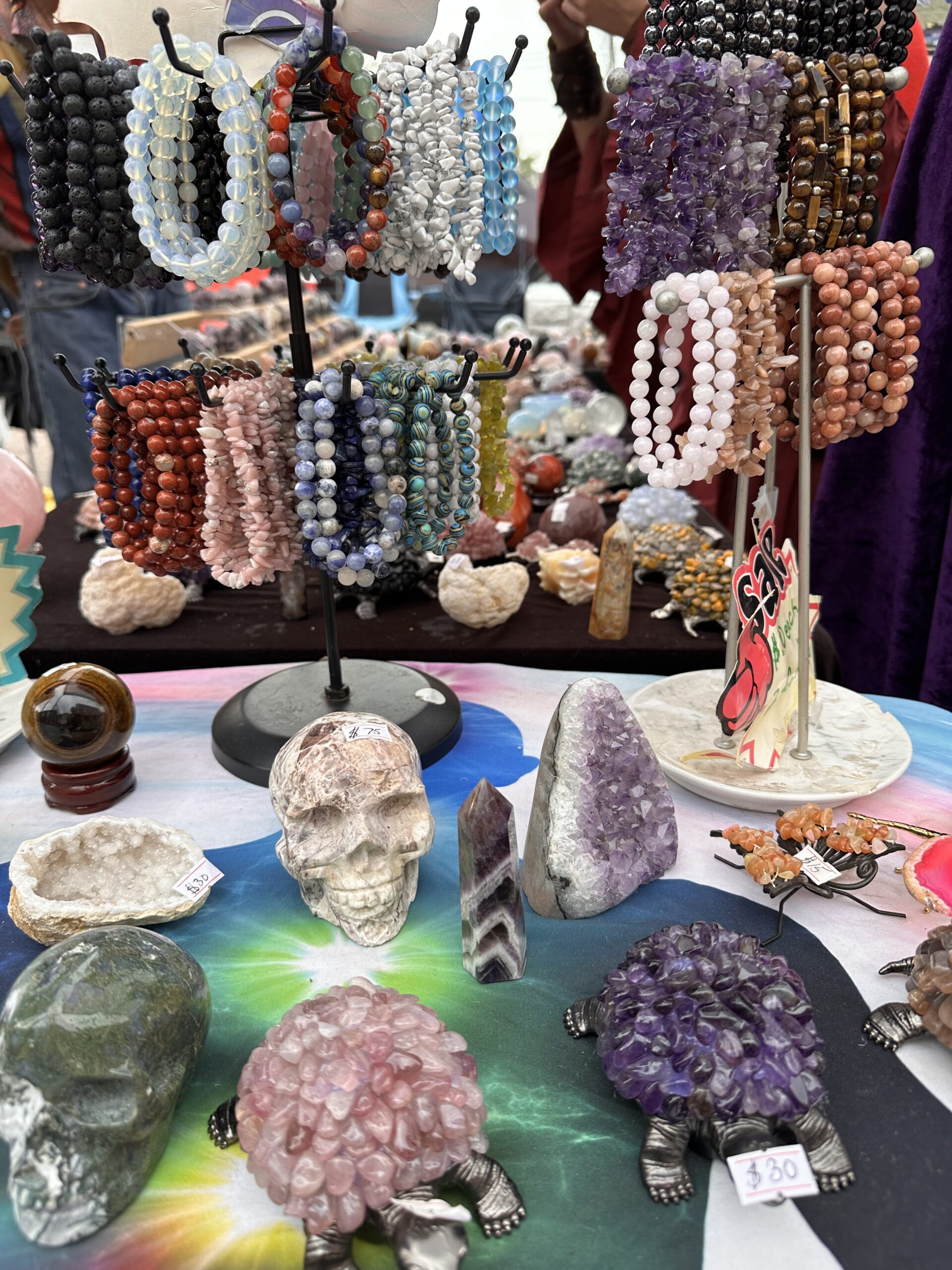 Jewelry displayed at Amherstburg Uncommon Festival
