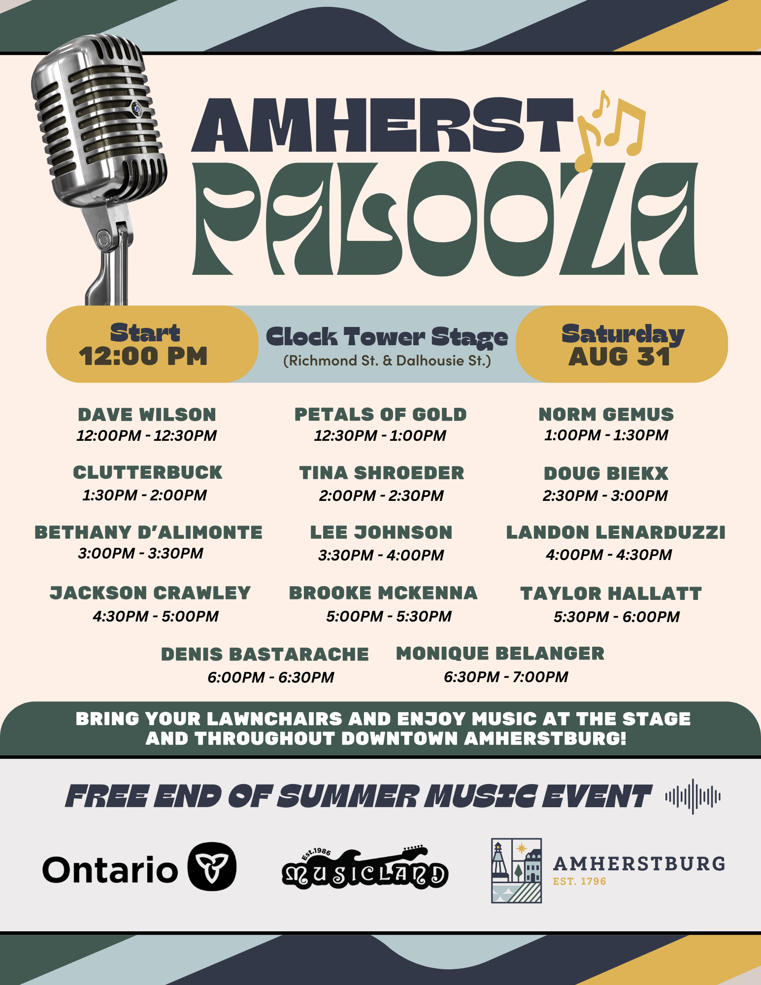 Amherst Palooza music lineup