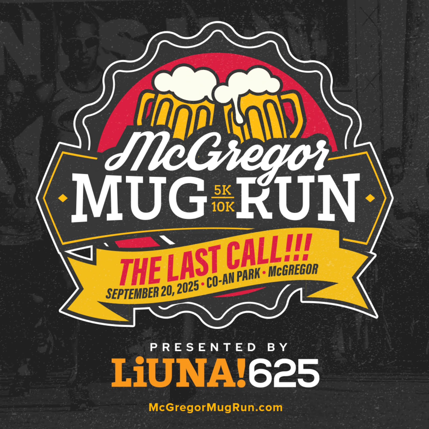 McGregor Mug Run. The Last Hurrah! September 20, 2025 at Co-An Park in McGregor