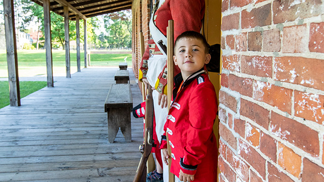 Soldier For a Day at Fort Malden NHS