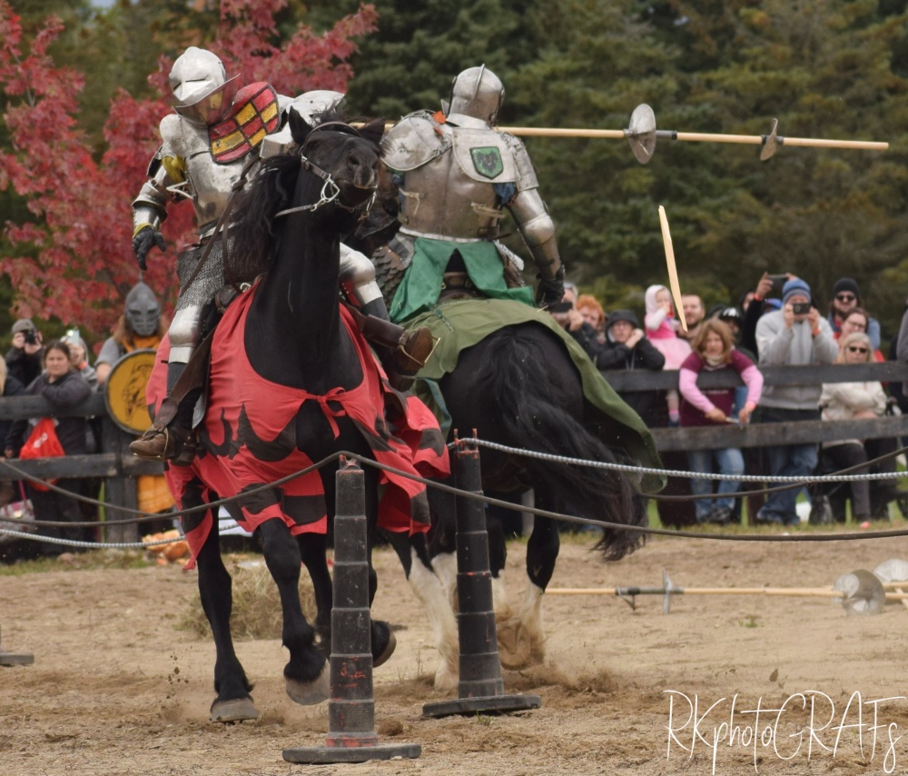 Jousting at the Fort Malden Medieval Faire