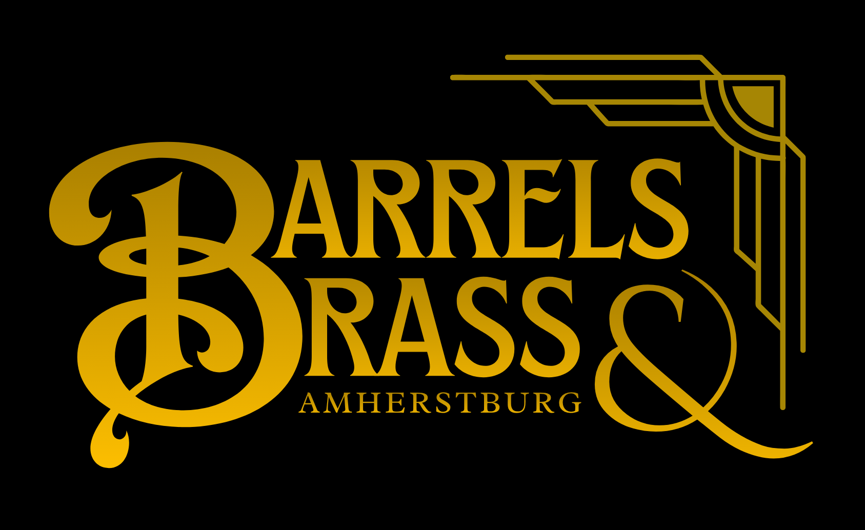 Decorative Barrels and Brass Amherstburg logo